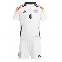 Camisa de time de futebol Alemanha Jonathan Tah #4 Replicas 1º Equipamento Infantil Europeu 2024 Manga Curta (+ Calças curtas)